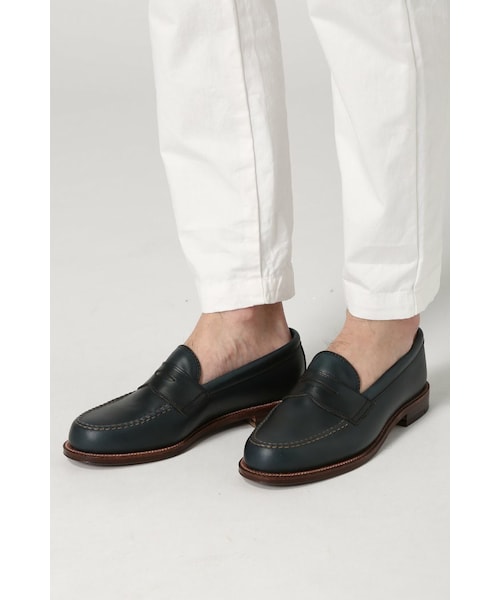 ⭐︎超人気モデル美品⭐︎ Alden ローファー NAVY US8h D 極上☆オールデン 7.5D 【☆ブルックスブラザーズ別注