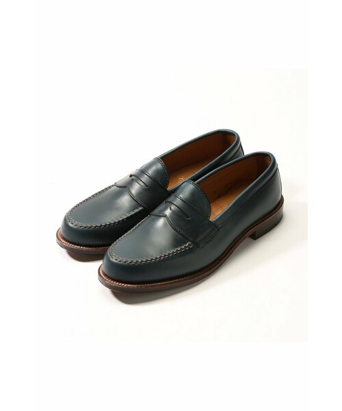 ⭐︎超人気モデル美品⭐︎ Alden ローファー NAVY US8h D 極上☆オールデン 7.5D 【☆ブルックスブラザーズ別注