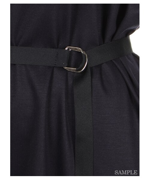 emmi(エミ)の「【emmi atelier】リボンベルトワンピース(ミニワンピース・レディース・GRY・0/1)」の6枚目の写真