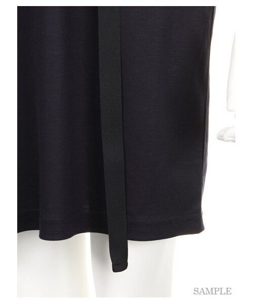 emmi(エミ)の「【emmi atelier】リボンベルトワンピース(ミニワンピース・レディース・GRY・0/1)」の8枚目の写真