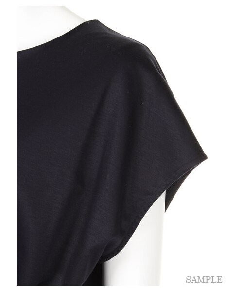 emmi(エミ)の「【emmi atelier】リボンベルトワンピース(ミニワンピース・レディース・GRY・0/1)」の7枚目の写真