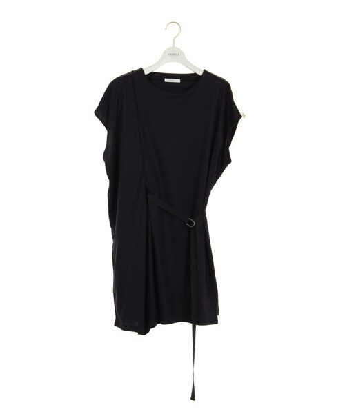 emmi(エミ)の「【emmi atelier】リボンベルトワンピース(ミニワンピース・レディース・GRY・0/1)」の2枚目の写真