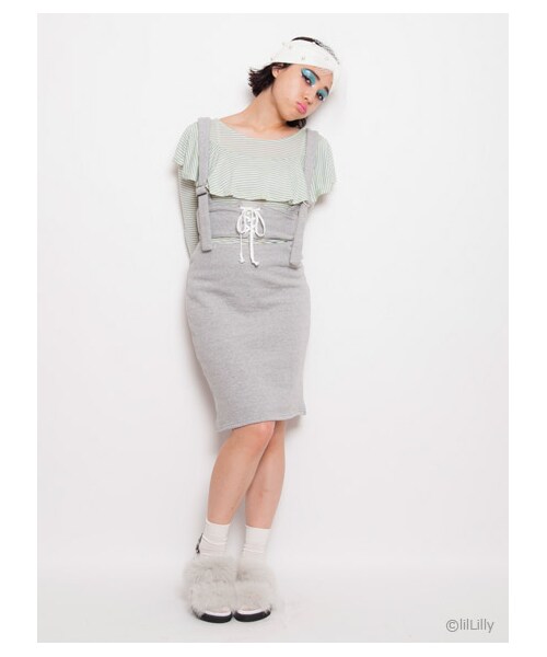 lilLilly(リルリリー)の「LILICIOUS ファーコンフォートサンダル(シューズ・レディース・WHITE/GRAY/BLACK・S/M)」の13枚目の写真