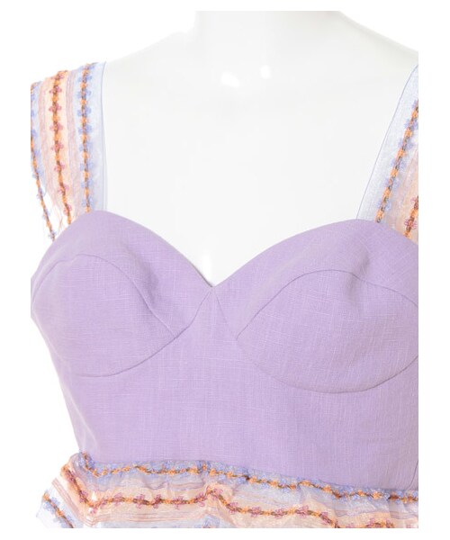 lilLilly(リルリリー)の「フラワーテープビスチェ(トップス・レディース・WHITE/YELLOW/PINK/PURPLE・S/M)」の8枚目の写真