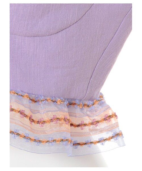 lilLilly(リルリリー)の「フラワーテープビスチェ(トップス・レディース・WHITE/YELLOW/PINK/PURPLE・S/M)」の9枚目の写真