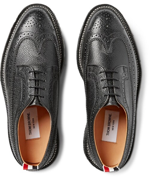 THOM BROWNE(トムブラウン)の「Thom Browne Pebbled Leather Brogues(シューズ・メンズ・Black・US 7/US 8/US 9/US 10/US 12)」の5枚目の写真