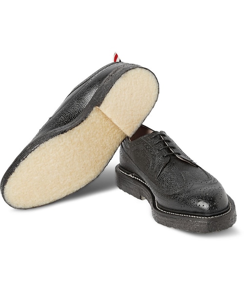 THOM BROWNE(トムブラウン)の「Thom Browne Pebbled Leather Brogues(シューズ・メンズ・Black・US 7/US 8/US 9/US 10/US 12)」の6枚目の写真