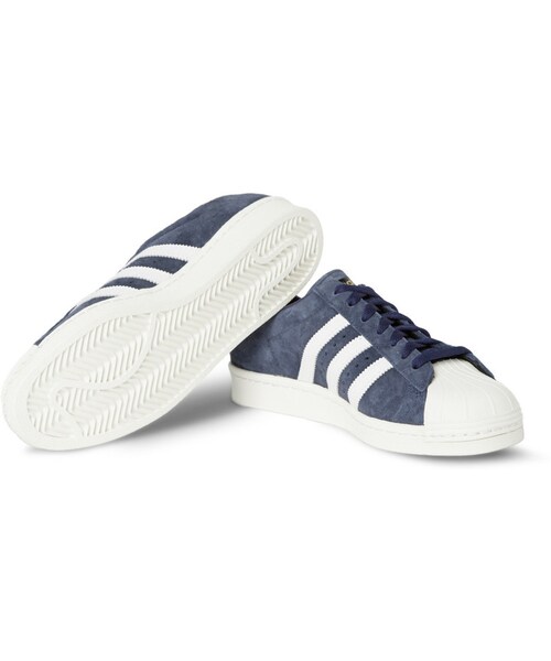 adidas(アディダス)の「adidas Originals Superstar 80s DLX Suede Sneakers(スニーカー・メンズ・Blue・UK 6.5/UK 7.5/UK 12.5/UK 13.5/UK 9/UK 9.5/UK 10/UK 10.5/UK 11/UK 11.5/UK 8/UK 8.5)」の3枚目の写真