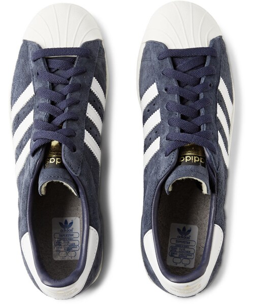 adidas(アディダス)の「adidas Originals Superstar 80s DLX Suede Sneakers(スニーカー・メンズ・Blue・UK 6.5/UK 7.5/UK 12.5/UK 13.5/UK 9/UK 9.5/UK 10/UK 10.5/UK 11/UK 11.5/UK 8/UK 8.5)」の5枚目の写真