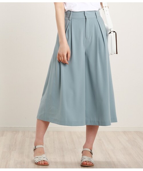 ROPE' PICNIC（ロペピクニック）の「ジョーゼットワイドパンツ（パンツ・レディース・ベージュ/ネイビー/サックス・36/38/40）」の4枚目の写真