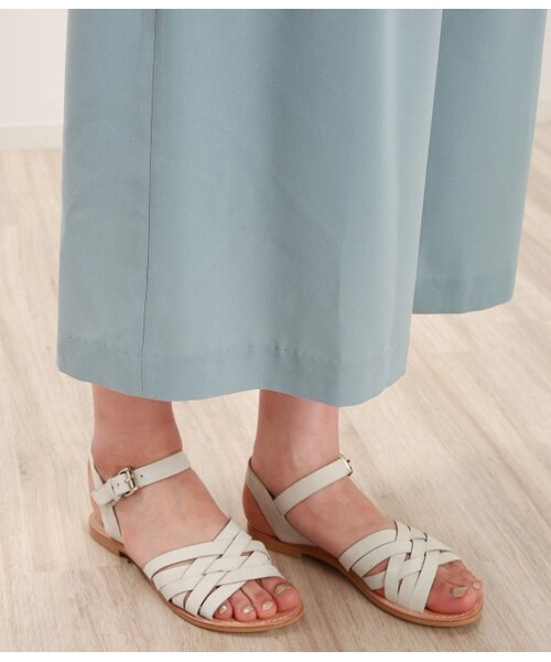 ROPE' PICNIC（ロペピクニック）の「ジョーゼットワイドパンツ（パンツ・レディース・ベージュ/ネイビー/サックス・36/38/40）」の10枚目の写真