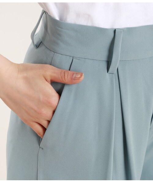 ROPE' PICNIC（ロペピクニック）の「ジョーゼットワイドパンツ（パンツ・レディース・ベージュ/ネイビー/サックス・36/38/40）」の8枚目の写真