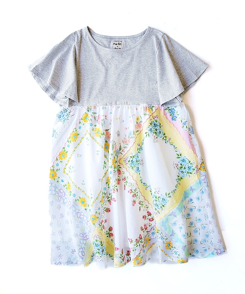 Hamble パラビオン　ハンカチ　ワンピース　パッチワーク paravion（パラビオン）の「ハンカチパッチワークワンピース（）」 - WEAR