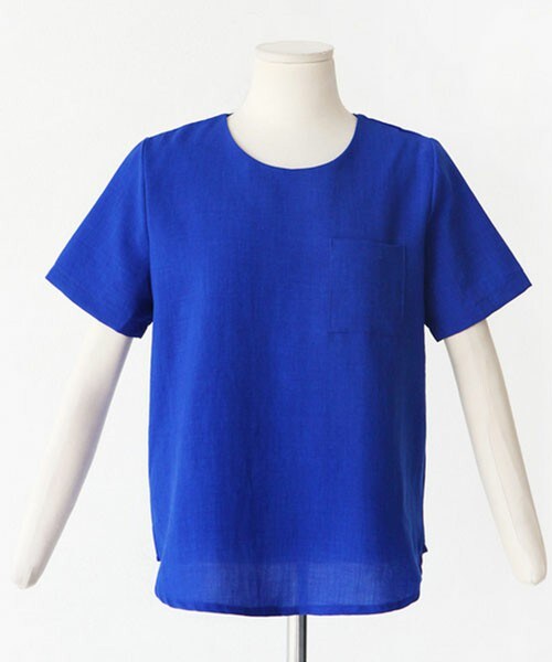 DHOLIC（ディーホリック）の「ラウンドネックバストポケットブラウス（シャツ/ブラウス・レディース・ホワイト/ピンク/スカイブルー/ミント/ブルー・FREE）」の4枚目の写真