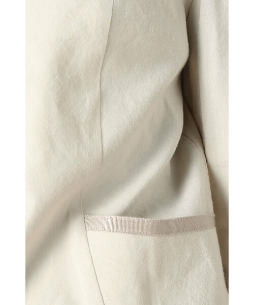 La TOTALITE(ラトータリテ)の「リネンストレッチC-ZIP ジャケット。(ジャケット/アウター・レディース・ホワイト/ベージュ/ネイビー・36/38)」の12枚目の写真