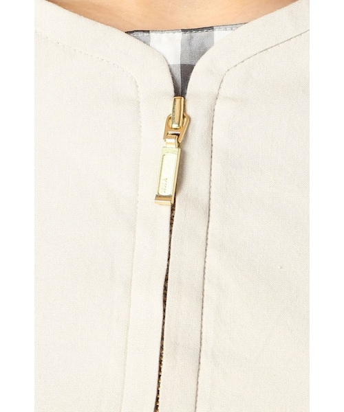 La TOTALITE(ラトータリテ)の「リネンストレッチC-ZIP ジャケット。(ジャケット/アウター・レディース・ホワイト/ベージュ/ネイビー・36/38)」の11枚目の写真