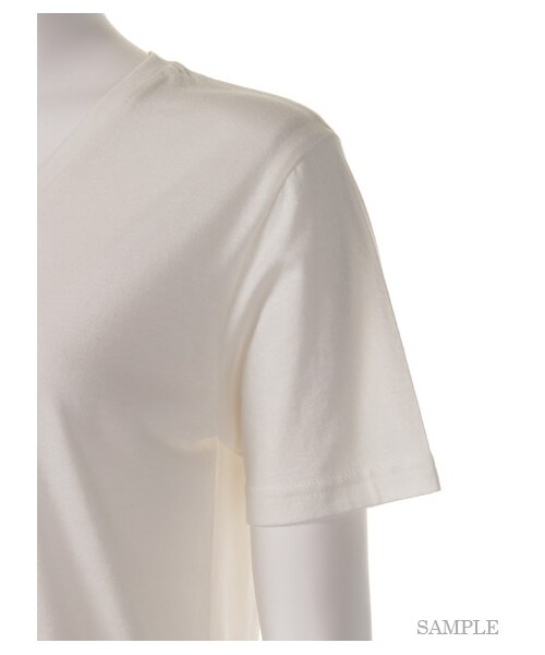 FRAY I.D(フレイアイディー)の「VネックシンプルT(Tシャツ・レディース・WHT/MNT・F)」の7枚目の写真