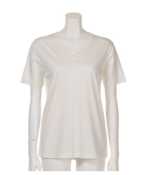 FRAY I.D(フレイアイディー)の「VネックシンプルT(Tシャツ・レディース・WHT/MNT・F)」の1枚目の写真