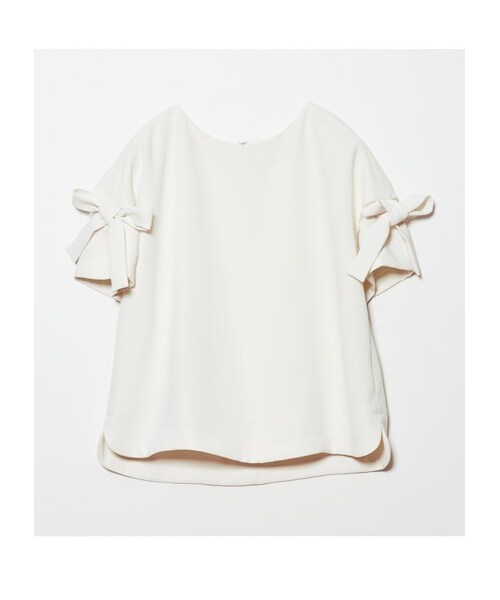 FRAY I.D(フレイアイディー)の「リボンブラウス(ブラウス・レディース・WHT/MNT/BLK・0/1)」の4枚目の写真