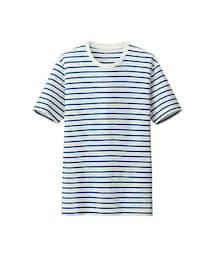 UNIQLO | MEN スーピマコットンボーダーT（半袖）A(Tシャツ/カットソー)