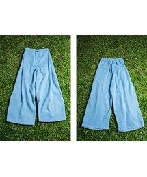 pizza cut five | 打摺單寧寬褲(その他パンツ)