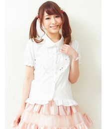DearMyLove（ディアマイラブ）の「胸ハートフリルパフブラウス