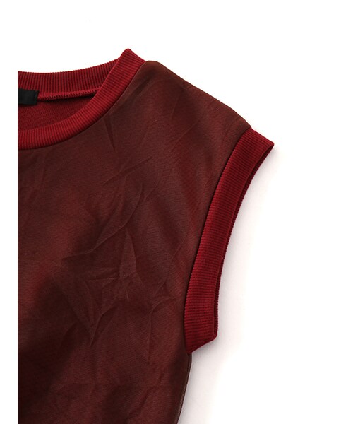 w closet(ダブルクローゼット)の「メッシュ重ねプルオーバー(トップス・レディース・オフホワイト/ボルドー/ネイビー・FREE)」の8枚目の写真