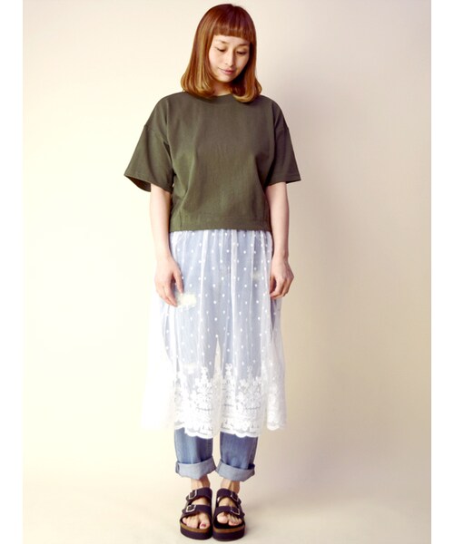 w closet（ダブルクローゼット）の「裾ダーツ入りプルオーバー（トップス・レディース・オフホワイト/グレー/カーキ・FREE）」の10枚目の写真