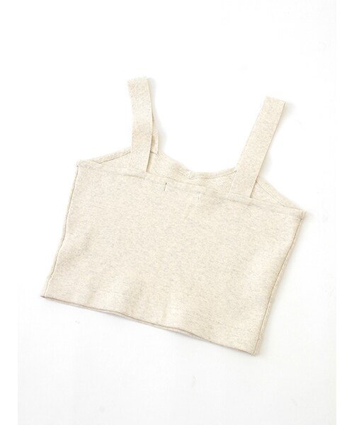 w closet（ダブルクローゼット）の「総針編みビスチェ（トップス・レディース・L.グレー/チャコール・FREE）」の8枚目の写真