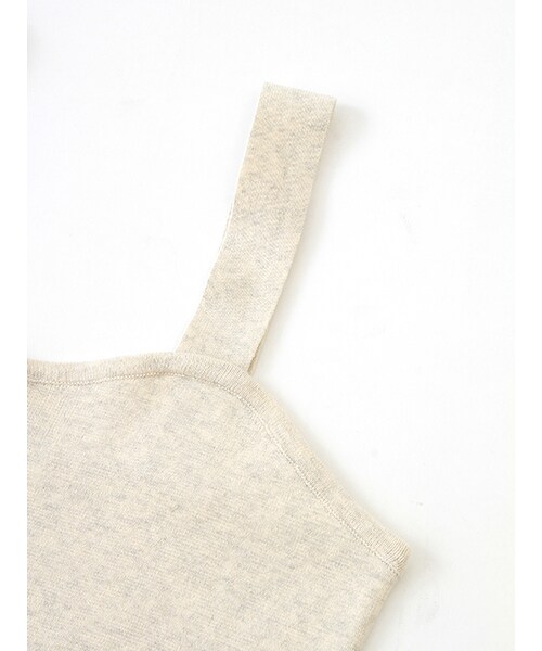 w closet（ダブルクローゼット）の「総針編みビスチェ（トップス・レディース・L.グレー/チャコール・FREE）」の6枚目の写真