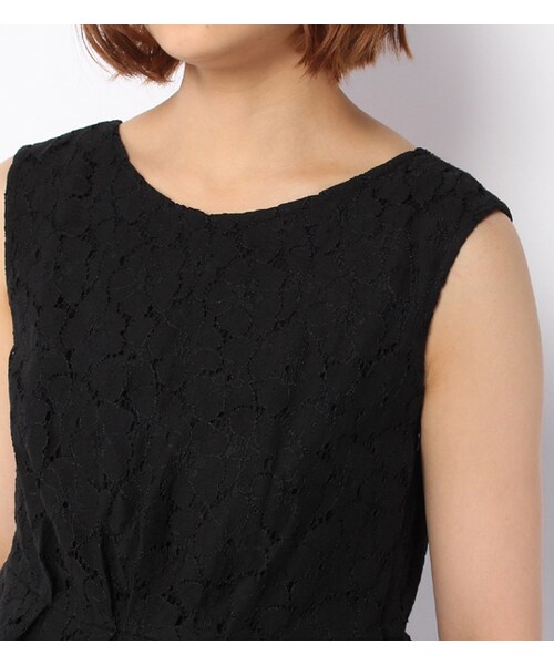 PAGEBOY（ページボーイ）の「レースブラウス×ミニスカートセットアップ（ワンピース/ドレス・レディース・ホワイト/オフホワイト/ブラック）」の6枚目の写真