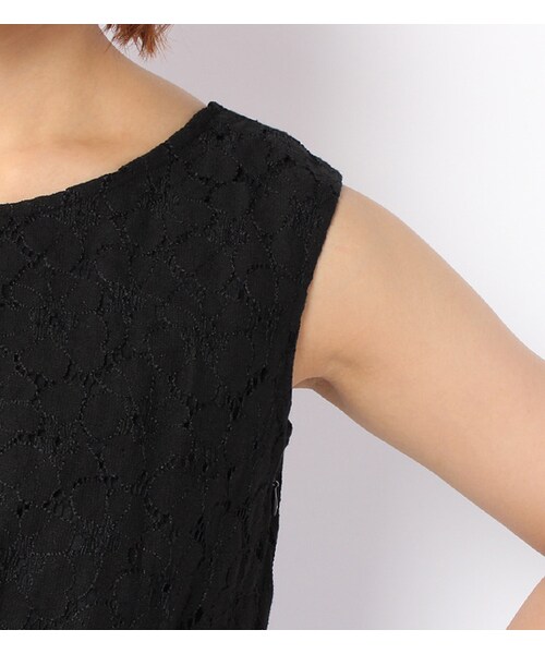 PAGEBOY（ページボーイ）の「レースブラウス×ミニスカートセットアップ（ワンピース/ドレス・レディース・ホワイト/オフホワイト/ブラック）」の8枚目の写真