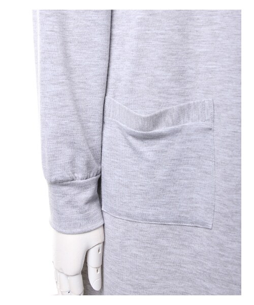 INGNI（イング）の「ロング／トッパーB（ジャケット/アウター・レディース・ｵﾌﾎﾜｲﾄ/ｸﾞﾚｰ/ｶｰｷ/ﾎﾞｰﾀﾞｰ・M）」の4枚目の写真