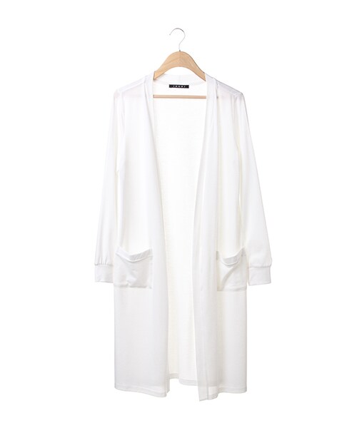 INGNI（イング）の「ロング／トッパーB（ジャケット/アウター・レディース・ｵﾌﾎﾜｲﾄ/ｸﾞﾚｰ/ｶｰｷ/ﾎﾞｰﾀﾞｰ・M）」の8枚目の写真