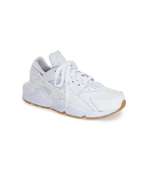 NIKE（ナイキ）の「Nike 'Air Huarache Run Premium' Sneaker (Men)（スニーカー・メンズ・White/ White/ Gum Light Brown・11 M/11.5 M/9.5 M/10 M/10.5 M/12 M）」の3枚目の写真