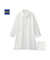 GU | （GU）シャツチュニック（７分袖）Ａ(ワンピース/ドレス)