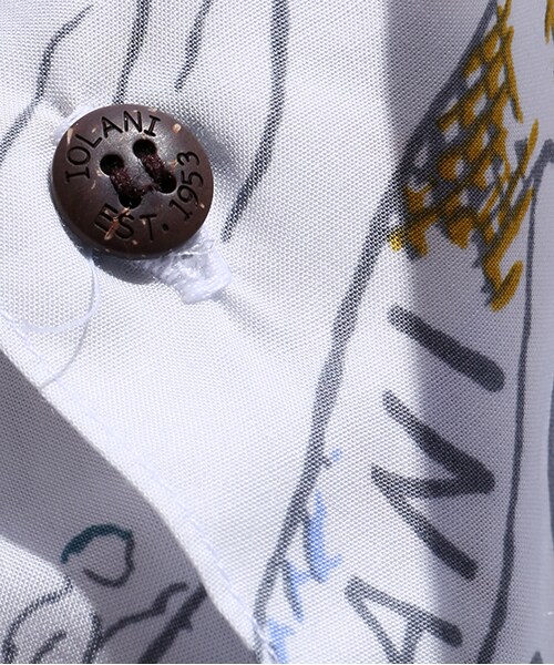 IOLANI（イオラニ）の「HAWAIAN SHIRT（その他・メンズ・ホワイト/ネイビー・S/M/L）」の8枚目の写真