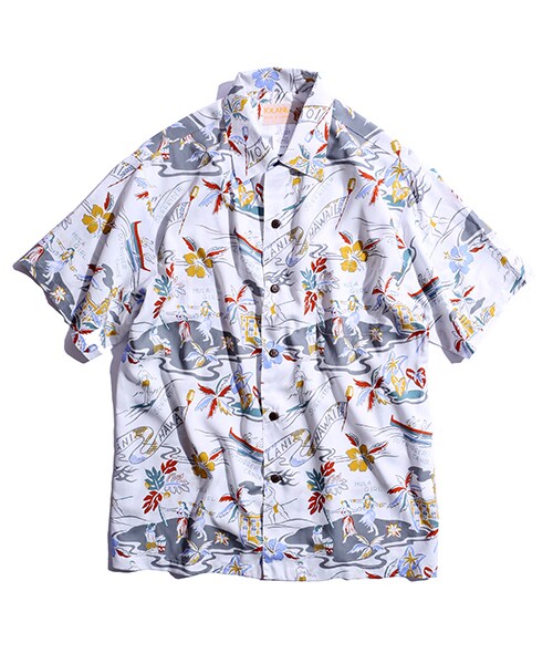 IOLANI（イオラニ）の「HAWAIAN SHIRT（その他・メンズ・ホワイト/ネイビー・S/M/L）」の3枚目の写真