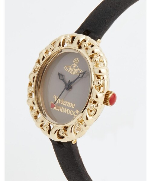 Vivienne Westwood(ヴィヴィアンウエストウッド)の「Vivienne Westwood Mini Leather Strap Watch(アナログ腕時計・レディース・black)」の3枚目の写真