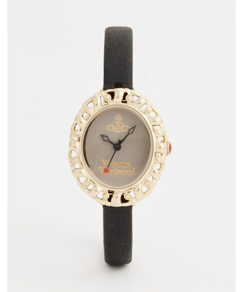 Vivienne Westwood(ヴィヴィアンウエストウッド)の「Vivienne Westwood Mini Leather Strap Watch(アナログ腕時計・レディース・black)」の1枚目の写真