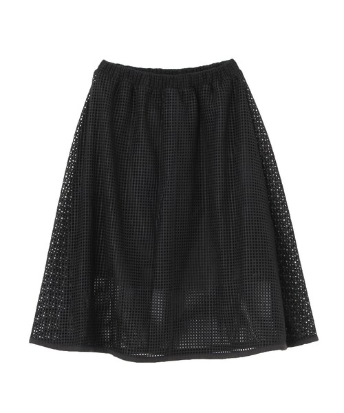 MURUA（ムルーア）の「【FEMININE】ブロックパターンボリュームスカート（スカート・レディース・ホワイト/ブラック・1/2）」の12枚目の写真