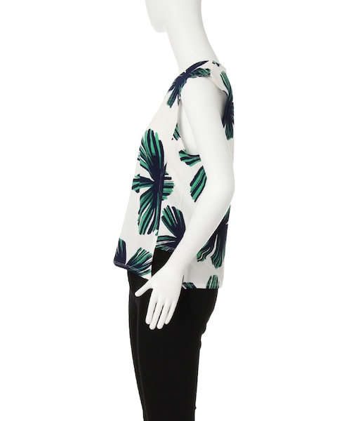 MURUA（ムルーア）の「【FEMININE】サマーフローラルタンク（トップス・レディース・オレンジ/グリーン・F）」の4枚目の写真