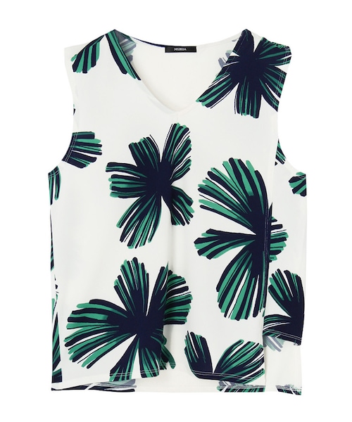 MURUA（ムルーア）の「【FEMININE】サマーフローラルタンク（トップス・レディース・オレンジ/グリーン・F）」の9枚目の写真