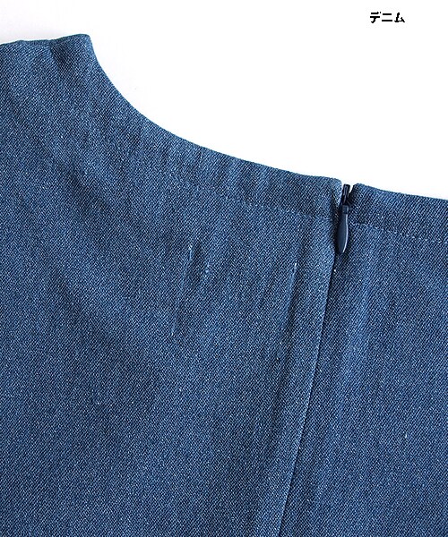 paravion（パラビオン）の「フラワーポケットデニムワンピース（ワンピース/ドレス・レディース・デニム/オフホワイト・ワンサイズ）」の6枚目の写真