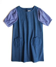 paravion | フラワーポケットデニムワンピース(ワンピース/ドレス)