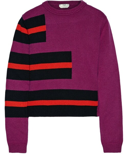 Fendi（フェンディ）の「Fendi Striped cashmere sweater（ニット/セーター）」 - WEAR