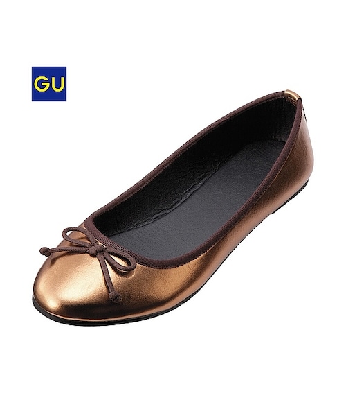 GU（ジーユー）の「（GU）ＷＯＭＥＮバレエシューズ（無地）（WOMEN ⁄ シューズ・レディース・RED/BLACK/80・M/L/S）」の3枚目の写真