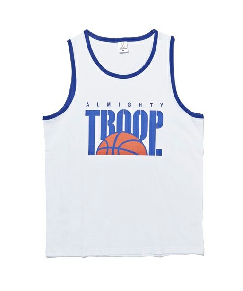 ALMIGHTY GEARの「HOOPS TROOP SLEEVELESS（Tシャツ/カットソー・レディース・Black/WHITE・M/L/XL）」の2枚目の写真