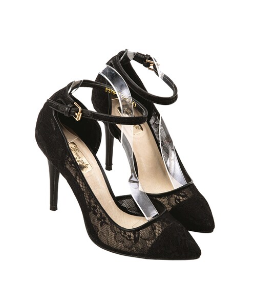 gracegift（グレースギフト）の「蕾絲透膚尖頭跟鞋（シューズ・レディース・白/黑/杏色・35/36/37/38/39/40/41）」の15枚目の写真