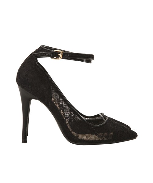 gracegift（グレースギフト）の「蕾絲透膚尖頭跟鞋（シューズ・レディース・白/黑/杏色・35/36/37/38/39/40/41）」の13枚目の写真